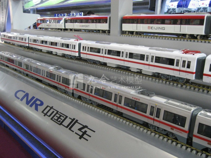 大比例動車組、飛機沙盤模型
